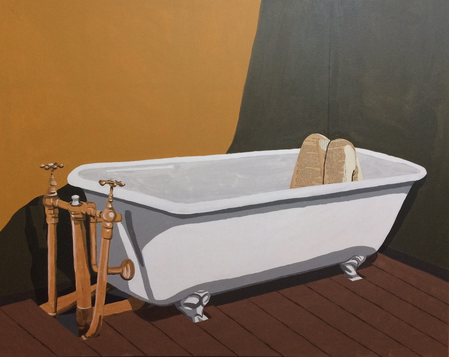 La baignoire (400€) 100 x 80 cm - 2019