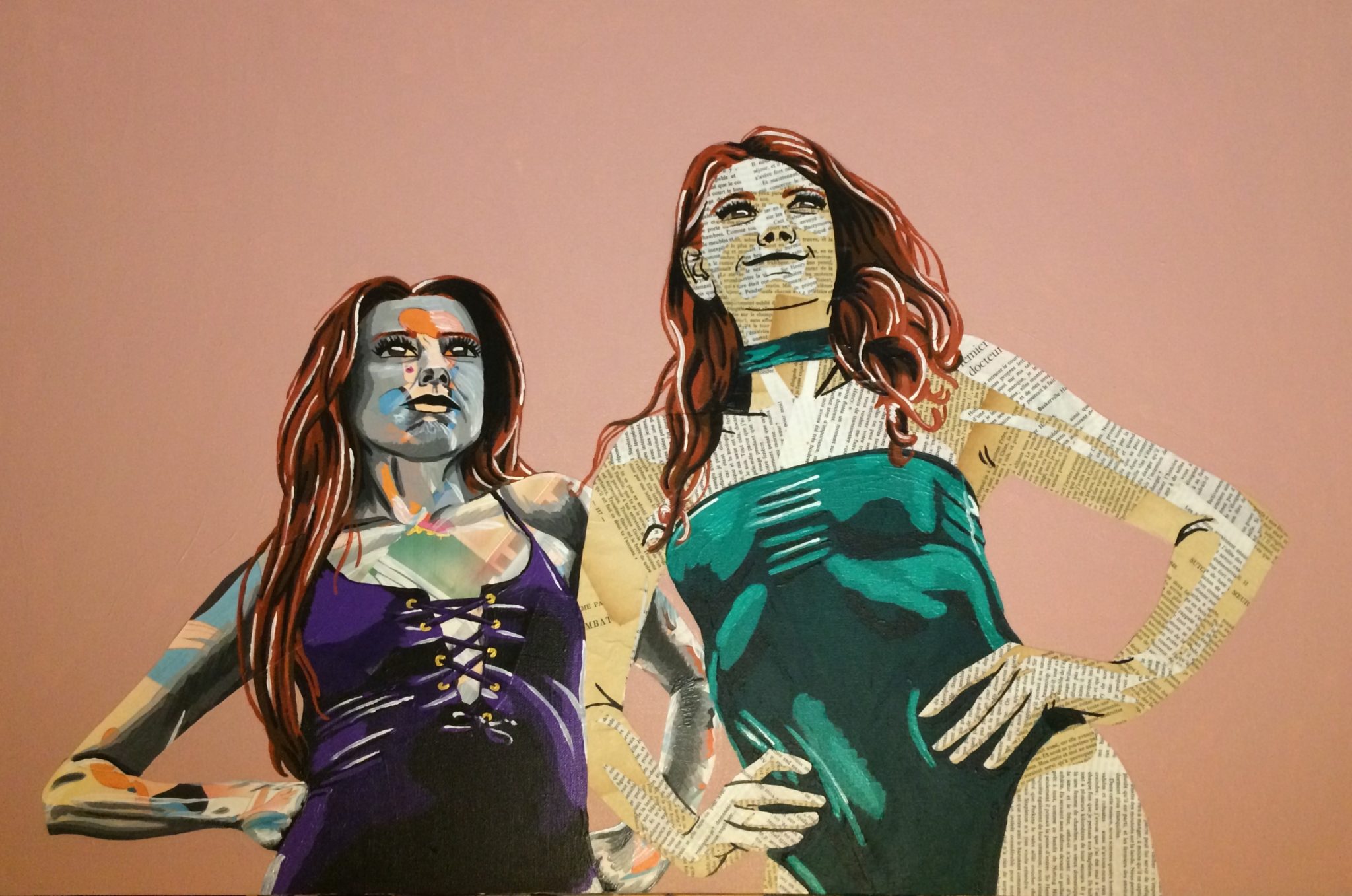 Les héroïnes (700€) 60 x 90 cm - 2020