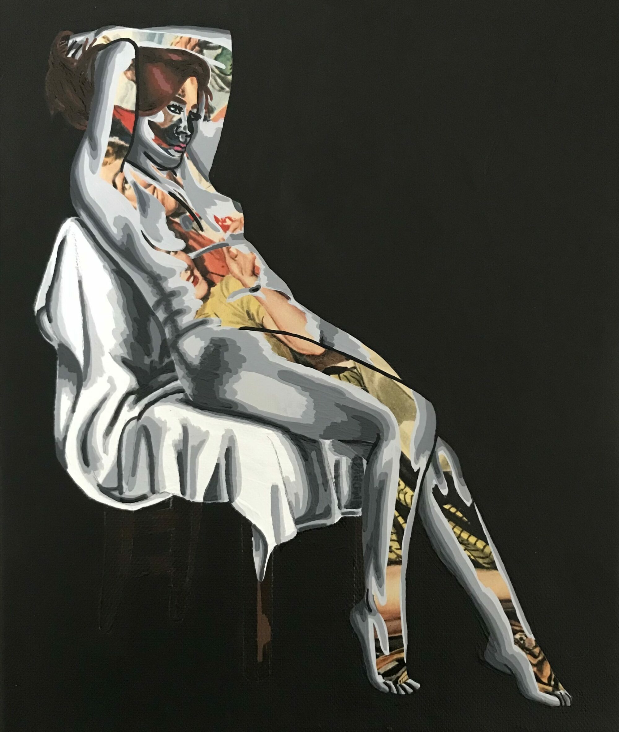 L'Oisive (Vendue) 25 x 30 cm - 2023